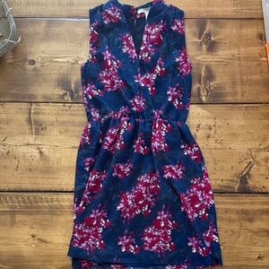 Forever 21 Navy and Pink Floral Dress